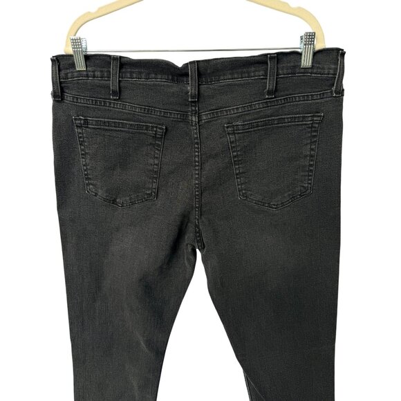 George Mens Slim Fit Jeans Dark Wash Straight Leg 36x34 Cotton Blend Durable Eve - Picture 9 of 12